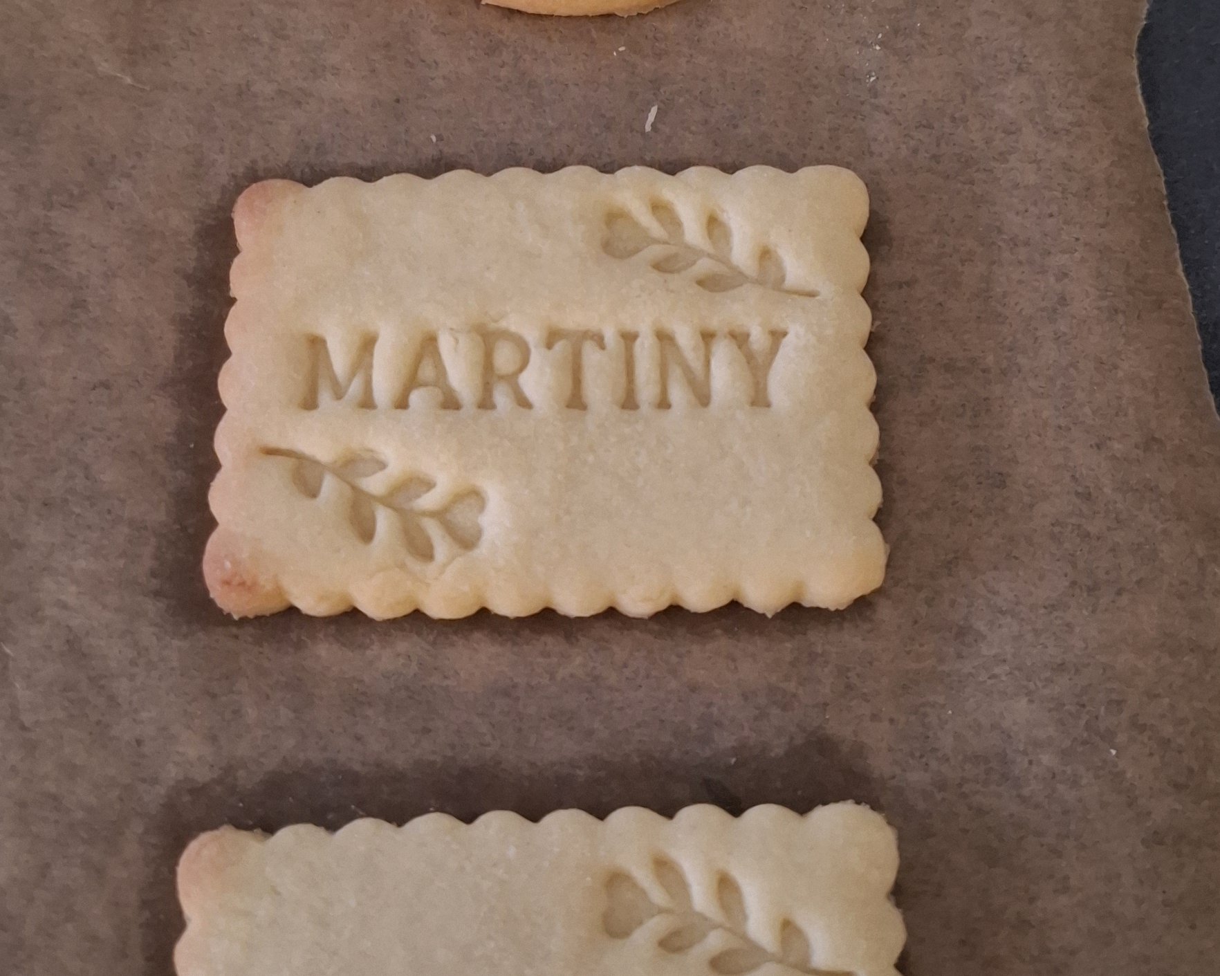 Sablés personnalisés au nom Martiny